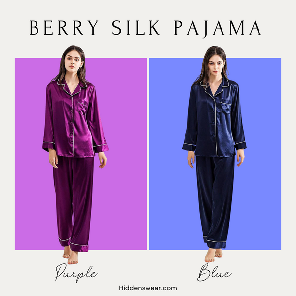 Berry Silk Pajamas